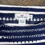 Vineyard Vines Embroidered Boatneck 3/4 Sleeve Dress Sz S Women’s Navy White Photo 6