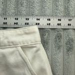 Forever 21  Mini Skirt Womens M Embroidered Yellow Pink Floral Boho White‎ Denim Photo 3