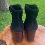 Splendid  Women’s Black Suede Block Toe Heeled Boots Size 10 Photo 5