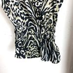 & Other Stories & Other Stories Flowy Leopard Print Mini Dress Puff Sleeves Side Tie Skirt 4 Photo 6