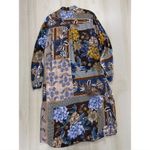 Talbots  printed long sleeve viscose dress 14 work career slimming soft loose fit Photo 9