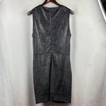 Molly Bracken  Black Textured Midi Dress Photo 4