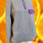 Pressbox LSU Tigers Pullover Quilted Quarter Zip Sweatshirt Women's Large Photo 0