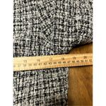 Carole Little Blazer Women’s Medium Silk Blend Tweed Jacket Coat Career Black Photo 4