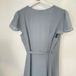 Show Me Your Mumu  Noelle Flutter Wrap Dress in Steel Blue Size Small Photo 9