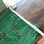 Vintage Green Geometric Patterned Modest Stretchy Skirt Size M Photo 3