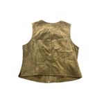 Vintage Lord & Taylor Suede Leather‎ Vest Biker Moto Grunge Womens Size Medium Photo 3