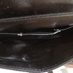 La Regale  Black Snap Closure Beaded Strap Crossbody Purse Photo 5