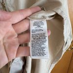 J.Crew Cinched zip-up dress in drapey cotton Womens XS Beige Tan CA555 Photo 2