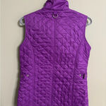 Peter Millar  Women’s Size Small Quilted Golf Vest Full Zip Pockets Lined Purple Photo 1