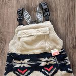 Free People NWT Hit The Slopes Printed Salopette in Black Fairisle Combo Photo 8