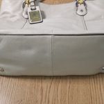 New B Makowsky Gold Silver Detail Tan Leather Handbag/Purse Duster Bag 13”x17” Photo 10