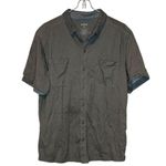 Kuhl Women's Top Wildfibre Herringbone 100% Organic Cotton Tan Medium Photo 0