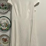DKNY White Knee Length Dress White Photo 0