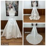Gorgeous Vintage 90s Exclusive Bridals 2 Tone Wedding Gown! White Size 10 Photo 1