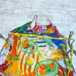 Farm Rio  Womens Large Cotton Summer Picnic Sleeveless V-neck Midi Dress Vacation Photo 2