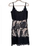 Diane Von Furstenberg  DVF Black 100% Silk Juliet Lace Mini Little‎ Black Dress 8 Photo 1