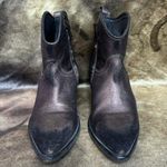 Moa Moa MoMa western cowboy ankle bronze brown pre distressed leather boots size 37 Photo 2