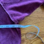 Suzie Kondi The Samos Burgundy Velour‎ Velvet Sweatshirt Pullover Athleisure Med Red Photo 9