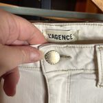 L'Agence  Tilly Mid-Rise Ivory Slim Straight Jeans Macadamia Size 27 Photo 7