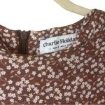 Charlie Holiday  Jaime Tie Sleeve Midi Dress Brown size US 2 Photo 5