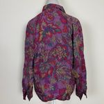 Diane Gilman VINTAGE  Floral Silk Blouse Size M Photo 1