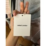 Jaded London Lavinia Backless Fringe Mini Dress in Steel Gray Size XL Brand New Photo 12