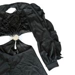 NEW Alamour the Label Romy Dress Black Dress LBD Mini Vacation Silk Sexy Size XL Photo 10