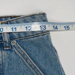 Topshop  Womens Jean Skirt Denim Straight Button Fly Pocket Blue‎ Size 4 NWT Photo 4