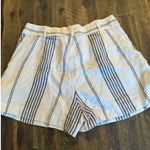 Polo Ralph Lauren 100% linen striped boat shorts size 6 button fly White Photo 5