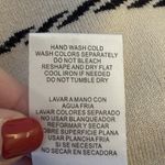 Gabby Skye  Fit & Flare Sweater Dress Black Cream Stripe Small Neutral Minimalist Photo 12