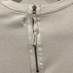 ZARA Antique White Long Sleeve Knit Sweatshirt Photo 3