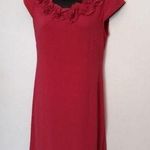 MSK pink ruffle shift dress Size 4 Photo 0