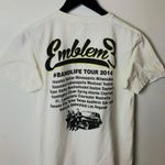 2014 Emblem3 Graphic Tee White Medium M Huntington Beach CA Concert Rap Rock Photo 5