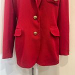 Ralph Lauren VTG 90s  L-RL Green Tag Red Wool Crest Pantsuit Preppy Heritage Med. Photo 6