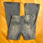 Almost Famous Y2K High Rise Flare Jeans distressed BOHO  Size 5 Boho Festival Denim Photo 2