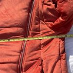 HYFVE  Women Copper Orange Bomber Side Zip Lined Cozy Puffer Jacket Sz L Photo 4