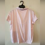 Laura Ashley  pink button down sleep top size small Photo 1