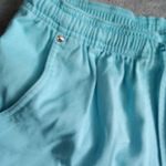 Studio Works Vintage Women Size 10 Light Blue Elastic Waistband Drawstring Short Photo 1