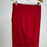 EXPRESS red ankle high rise pants paperbag waist women’s size 4R dress pants Photo 2
