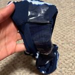 Becca NWT  Tie Dye Blue French Cut High Waisted Bikini Bottoms- Size Medium Photo 6