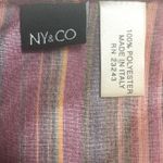 Ny&co NY &  Burgundy Striped Sheer Scarf Photo 5