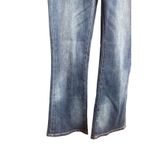 Joie La  Vertical Slub Braided Belt Flare Leg Jean Indigo Reseda Wash‎ Photo 2