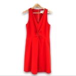 Anthropologie Anthro. Leifsdottir- Twist Front Red Dress - 4 Photo 7