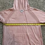 Athleta light pink Evergreen knit pullover hoodie sweater size S Photo 9