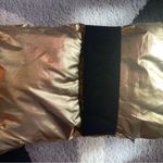 DKNY  Gold Metallic Scarf  7” Wide X 60” Long Photo 2