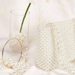 new faux pearl beaded bag Photo 3