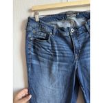 Torrid Vintage Stretch Crop Boyfriend Raw Hem Jeans Medium Wash Women's Size 12 Photo 3