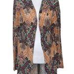 Xhilaration Women's Open Front Kimono Cardigan Cover-Up Bohemian Crochet Back L Photo 0