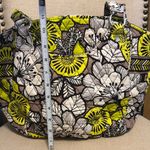 Vera Bradley White, Green and Yellow Floral Tote Photo 4